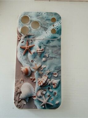 New Seashell Beach Pattern Phone Case iPhone 17 pro max